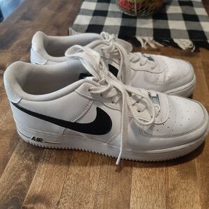 Nike Kids White and Black Air Sneakers
